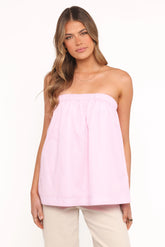 Cadhla Strapless Top - Pink