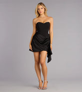 Wrapped in Radiance Satin Mini Dress