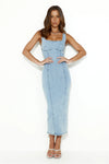 Momentum Maker Midi Dress Light Denim