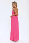 A Little Drama Strapless Maxi Dress Pink